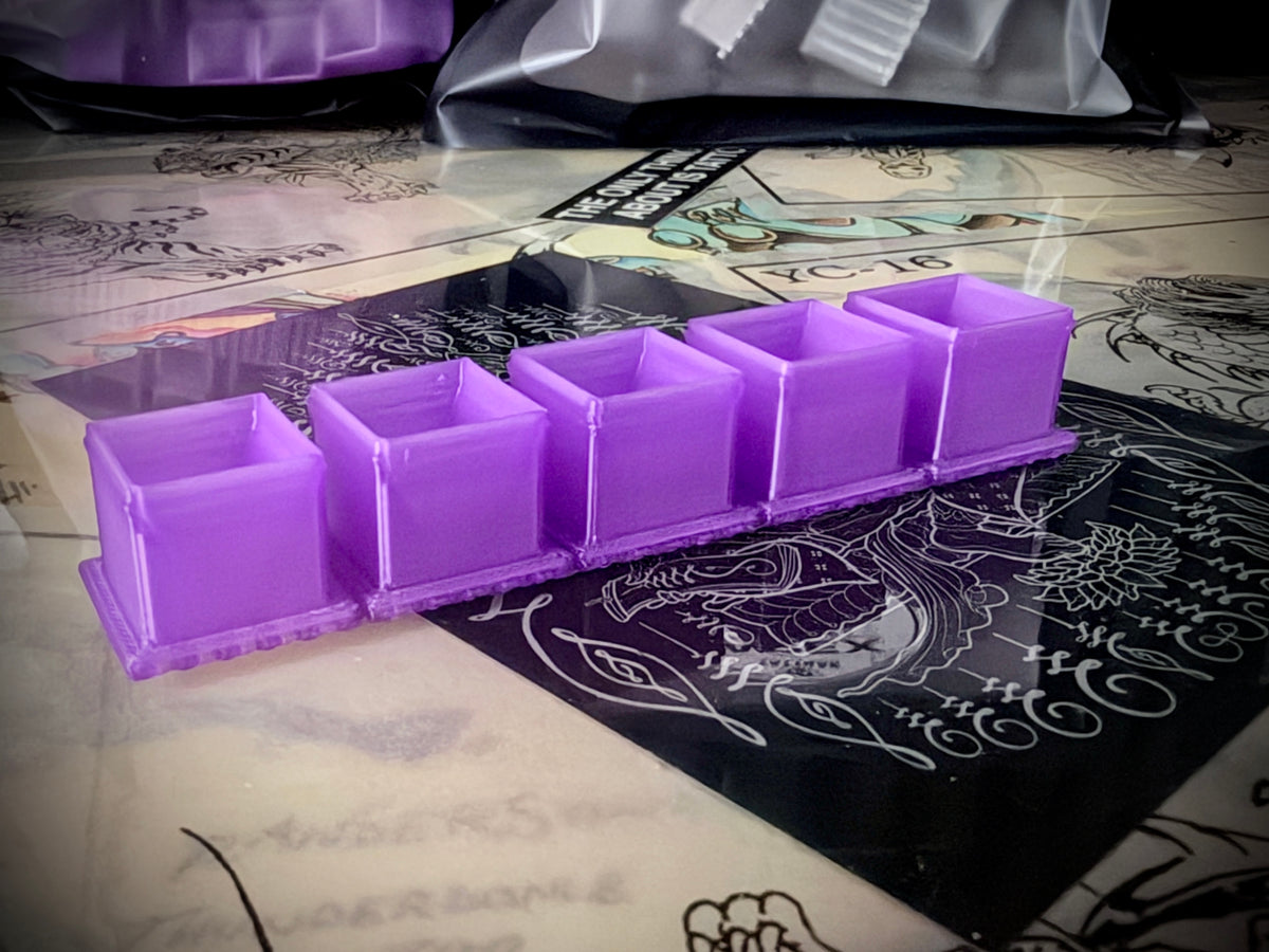 APEX tattoo ink caps with wide stable base